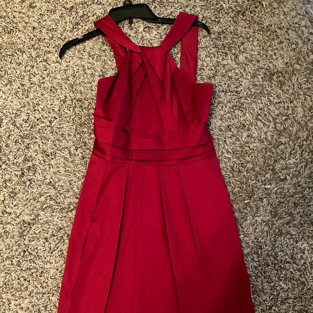 David's Bridal Y-Neck Dress